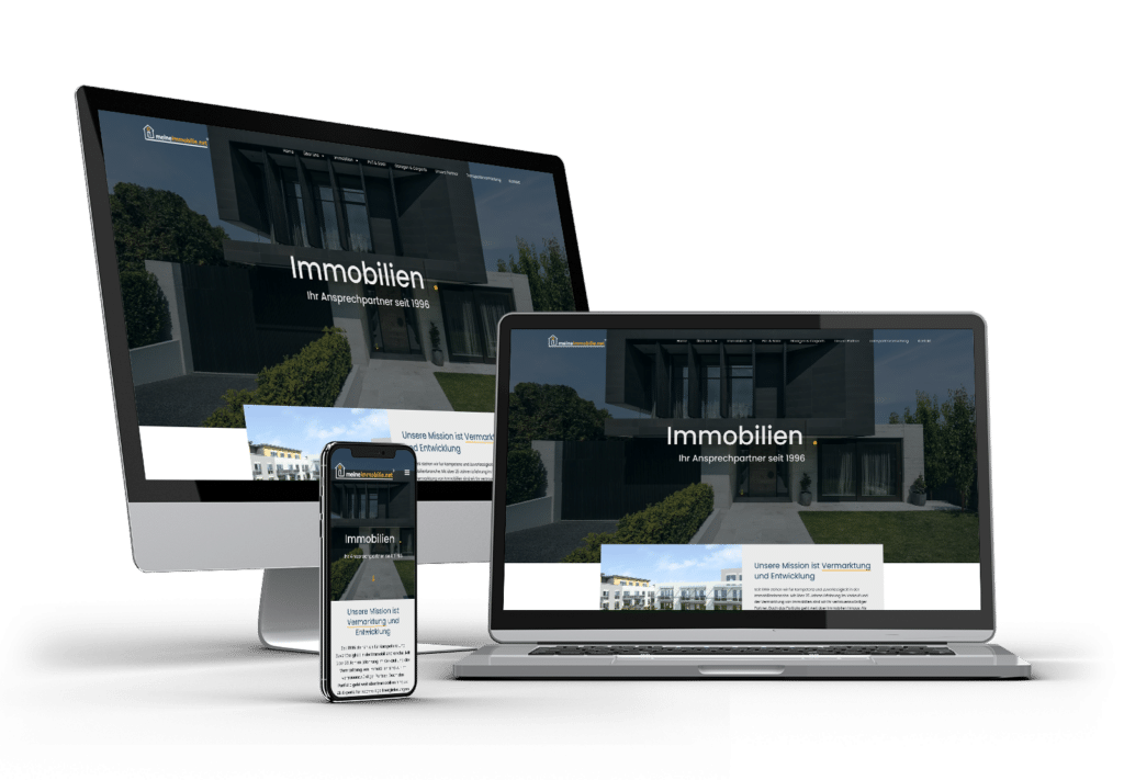 Meine Immobilie - Darstellung Webseite